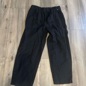 New Quince 100% European Linen pants ease pull on summer wear M flax fiber